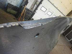 Skewed CPP blade 3500 kg, stainless ICE-Class welding repair
