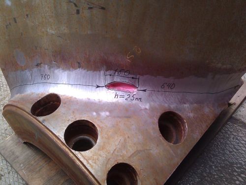 Propeller blade repair, stainless steel, 5270 kg.