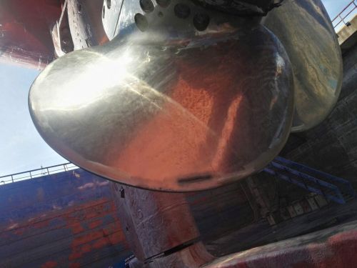 CPP Blade, Stainless Steel, Voyage Repair of Cavitation